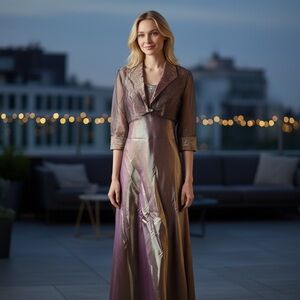 Alex Evenings Iridescent 2-Piece Gown